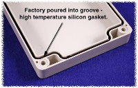 Hammond Electronics 1554FGASKET Afdichting Silicone Zwart 2 stuk(s)