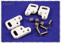 Hammond Electronics 1554FT Behuizingvoet Grijs 4 stuk(s)