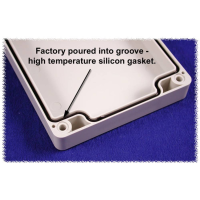 Hammond Electronics 1554NGASKET Pakking Silicone Zwart 2 stuk(s)