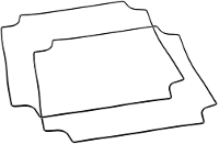 Hammond Electronics 1557HGASKET Afdichting Silicone Zwart 1 stuk(s)