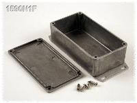 Hammond Electronics 1590N1FBK Universele behuizing Aluminium Zwart 1 stuk(s)