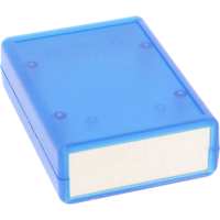 Hammond Electronics 1593NALTBU Handbehuizing 111 x 75 x 25 ABS kunststof, Aluminium Blauw (transparant) 1 stuk(s)