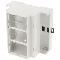 Hammond Electronics 1597DIN5MH53 DIN rail behuizing Open 90 x 58 x 88 PPO Lichtgrijs 1 stuk(s)