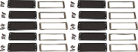 Hammond Electronics Eindplaat Aluminium Zwart (l x b x h) 6 x 107 x 35 mm 10 stuk(s)