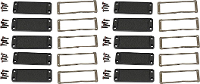 Hammond Electronics Eindplaat Aluminium Zwart (l x b x h) 6 x 87 x 31 mm 10 stuk(s)