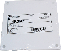 Hammond Electronics Montageplaat Staal Wit (l x b x h) 124 x 124 x 1.8 Mm 1 stuk(s)