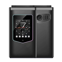 HAMTOD T8 Mini 2,8 inch Dual SIM Dual Standby 1500mAh FM Grote Knop SOS Toets Type C Oplaadbare Flip Ontwerp 4G Mobiele