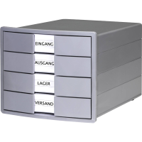 HAN IMPULS KARMA 10128 18 Ladebox Zwart DIN A4, DIN C4 Aantal lades: 4