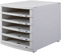 HAN CONTUR 1505 0 11 Ladebox Lichtgrijs DIN A4, DIN B4, DIN C4 Aantal lades: 5