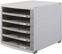 HAN CONTUR 1505 0 19 Ladebox Lichtgrijs DIN A4, DIN B4, DIN C4 Aantal lades: 5
