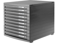 HAN Ladebox CONTUR 1510 191 Donkergrijs DIN A4, DIN B4, DIN C4 Aantal lades: 10