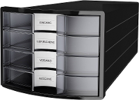 Han Ladebox Impuls 2.0 1012 363 Zwart Din A4, Din C4 Aantal Lades: 4