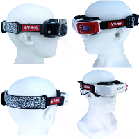 Handgetekende graffiti hoofdband voor DJI V1 V2 2 Walksnail goggles SKYZONE Cobra Dominator HDO3 Walksnail Avatar HD gog