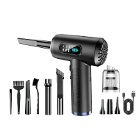 Handheld Draagbare Digitale Stofblazer 50000rpm Blazen En Zuigen Geïntegreerde Luchtdruk Vacuümpomp Draadloze Stofblazer