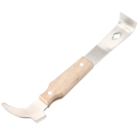 Handle Wooden Stainless Steel Bee Hive Scraper Beekeeping Bee Keeper Tool Equipment