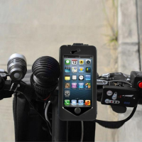 Handlebar Mount Holder Waterproof Sealed Case Cover For Iphone 5