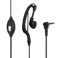 Handsfree Earphone for Zastone ZT 2R Walkie Talkies Black