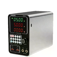 HANDSKIT HP3010便攜式直流電源 0 30V 10A 300W USB雙快充端口 編碼器精確調整 高精度數字穩壓台式電源 LED顯示 記憶功能