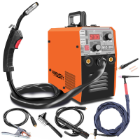 Handskit MIG 200 Elektrische Lasmachine 220V EU MIG Lasmachine MIG MMA LIFT TIG 3 in 1 Gasloos Lassen Flux Lassen