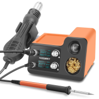 HANDSKIT ST12A 2 in 1 Heteluchtpistool Soldeerstation OLED Digitale Aanpassing Auto Sleep 1s 6s Snelle verwarming Repara