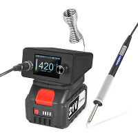T12 Draagbaar Draadloos Solderingsstation 75W Snelle Verhitting Instelbare Temperatuur 100 450°C Oplaadbare Lithiumbatte