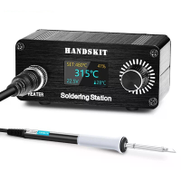 HANDSKIT T12 Mini soldeerstation 72W Digitale soldeerbout kit AC 100 240V DC 12 24V 180 480°C OLED scherm Draagbaar huis