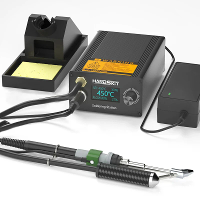 HANDSKIT T12A Desoldeerstation Soldeerbout EU Plug Hete Luchtpistool Zuigtinpistool 150W Verstelbare Temperatuur OLED Sc