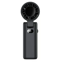 Handventilator Mini Ventilator met Digitale Weergave 180° Vouwbare Multi Angle Luchttoevoer USB Ventilator 3600mAh Hoges