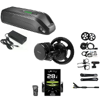 [EU Direct] BAFANG MM G340 48V 750W Middendrijfmotor Kits 42T DPC010 Meter DIY E bike Motor Kit 48V 13Ah Lithium Batteri