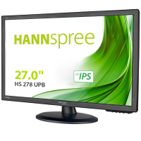 Hannspree HS278UPB LED monitor 68.6 Cm (27 inch) Energielabel A (A++   E) 1920 x 1080 pix Full HD 5 ms HDMI, DisplayPort, VGA, Hoofdtelefoon (3.5 Mm jackplug),