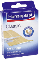 Hansaplast 1009227 Pleister Classic standaard 1 m x 6 cm