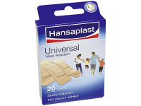 Hansaplast 766021009266 Pleister 20 strips in 4 grootten 7.2 Cm x 3.0 Cm