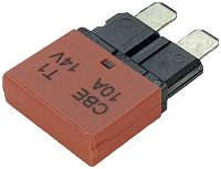 Hansor CBE1 1014 Zekeringautomaat standaard vlakzekering 10 A Rood 1 stuk(s)