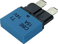 Hansor CBE1 1514 Zekeringautomaat standaard vlakzekering 15 A Blauw 1 stuk(s)
