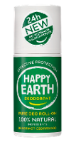 Happy Earth 100% Natural Deo Roll On Bergamot Cedarwood
