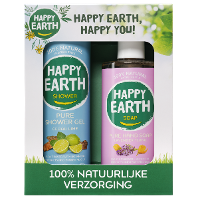 Happy Earth Giftset Cedar Lime Showergel & Lavender Ylang Handsoap