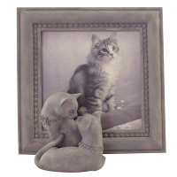 Happy House Fotolijst Kat Taupe #95;_18x17 Cm