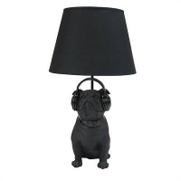 Happy House Lamp Bulldog Zwart #95;_31,5x30x54 Cm