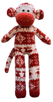 Happy Pet Festive Sock Monkey Rood