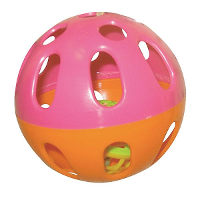 Happy Pet Speelbal Knaagdier Plastic Assorti 6,5x6,5x6,5 Cm