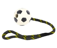 Happy Pet Tough Toys Werptouw Met Rubber Voetbal 37,5x6,5x6,5 Cm