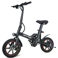 [EU DIRECT] Blij rennen HR X40 Elektrische Fiets 250W Motor 36V 6Ah Batterij 14 inch Banden 25KM/H Top Snelheid 25KM Max