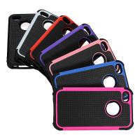 Hard Defender Heavy Duty Hybrid Tpu Gel Case Cover For Iphone 4 4s