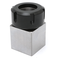 Hard Steel Square Er 32 Collet Chuck Block Cnc Lathe Tool Holder