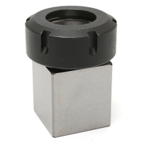 Hard Steel Square Er 40 Collect Chuck Block Cnc Lathe Tool Holder