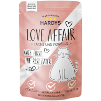 Hardys Love Affair zalm en forel natvoer kat (zakjes) 48 x 100 g