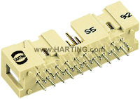 Harting 09185147324 Male connector Totaal aantal polen 14 Aantal rijen 2 1 stuk(s)