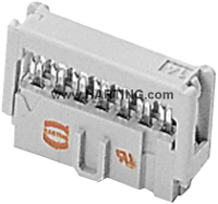 HARTING 0918506780380 Pinconnector Rastermaat: 2.54 Mm Totaal aantal polen: 6 Aantal rijen: 2 1 stuk(s)