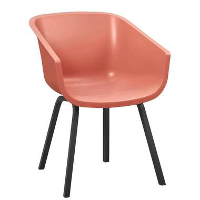 Hartman kuipstoel Amalia   terracotta   aluminium onderstel   Leen Bakker
