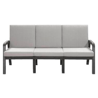 Hartman Loungebank 3 zits   antraciet   93x191x84 cm   incl. Kussens